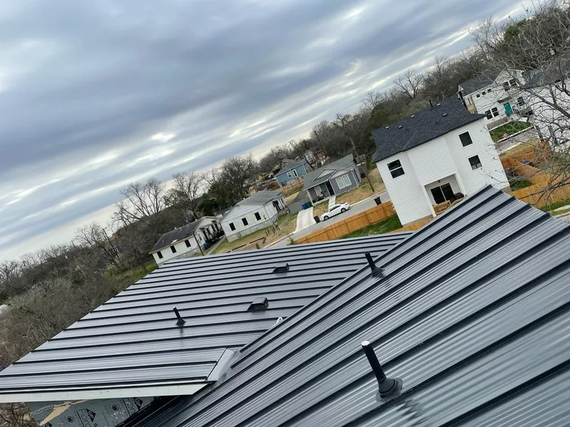 Standing seam metal roof panels with vents for Skylight Repair in Green Brook